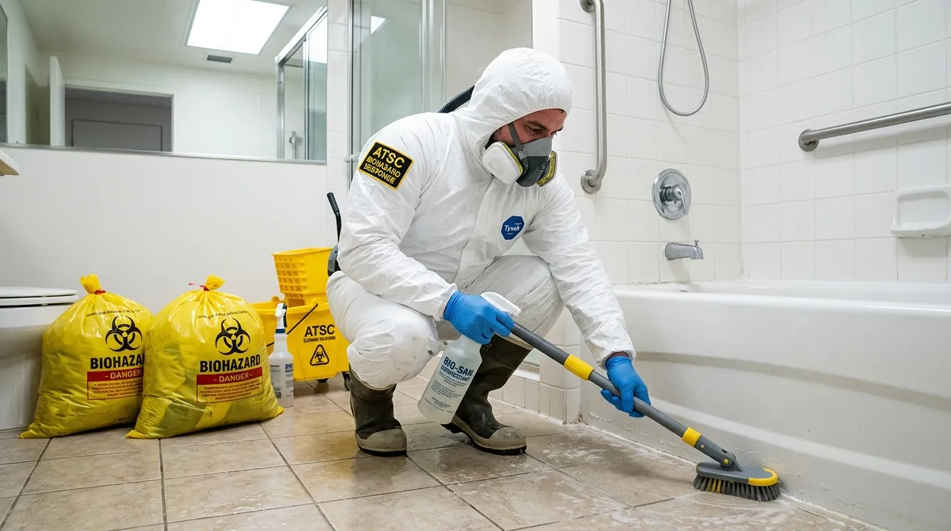 Decontamination equipment deployed for Blood Cleanup in Belleville